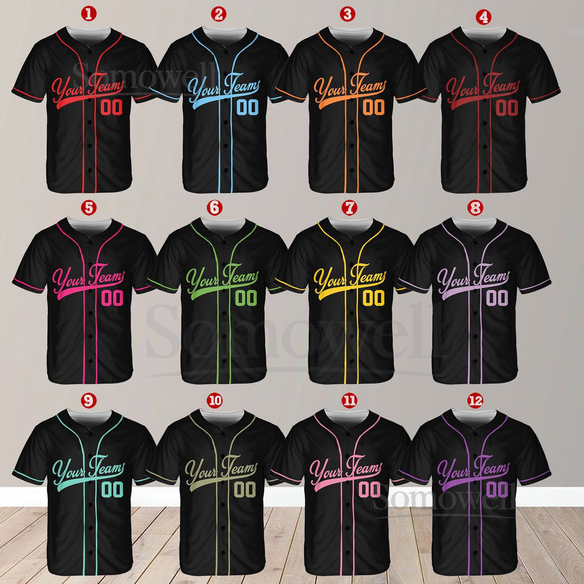 Personalized Team Name And Number Baseball Jersey Custom Baseball Jersey Shirt Baseball Jersey Uniform For Baseball Fans Baseball Lovers_447