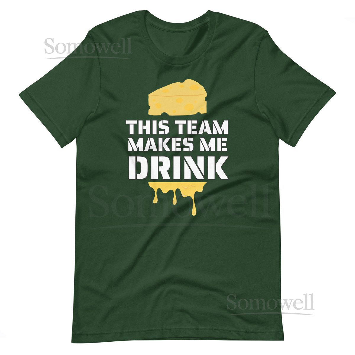 Team Makes Me Drink Green Bay Funny Football Unisex t-shirt S-4X_658