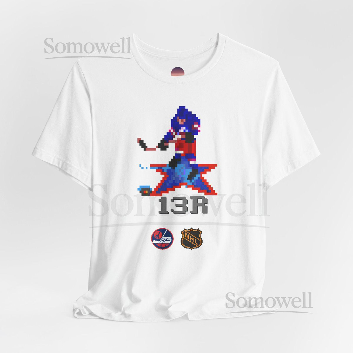 Selanne T-Shirt Selanne 8-Bit T-Shirt Selanne retro T-Shirt Teemu Selanne Jets T-Shirt Winnipeg Jet T-Shirt Unisex NHL94_476