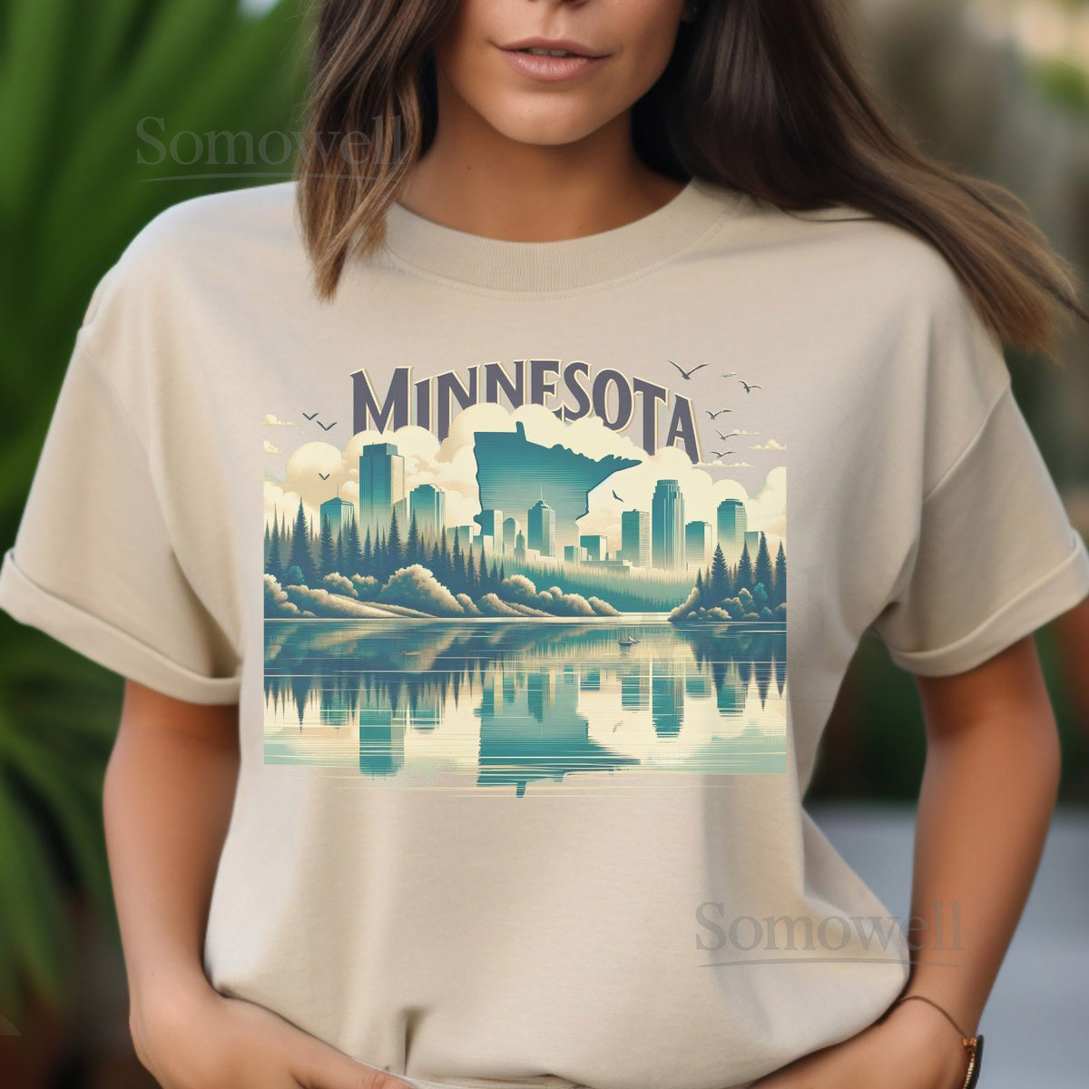 Minnesota tshirt Minnesota Lake shirt Loon T-Shirt Minnesota Souvenir Minnesota gift 10000 Lakes T shirt Twin cities Tee St Paul Shirt_647