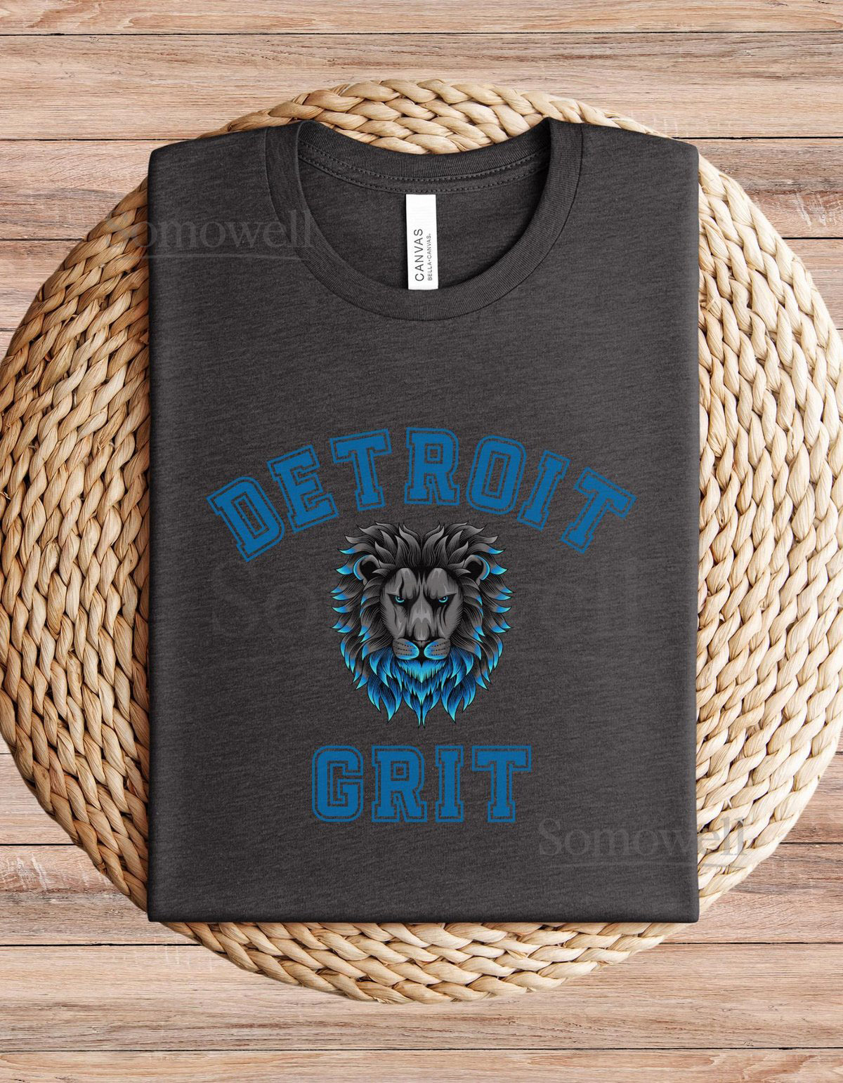 Detroit Lions Grit Jersey Short Sleeve Tee_251