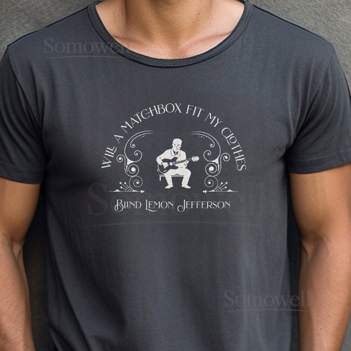 Blind Lemon's Blues Will a Matchbox Hold My Clothes Unisex Jersey Short Sleeve Tee_49