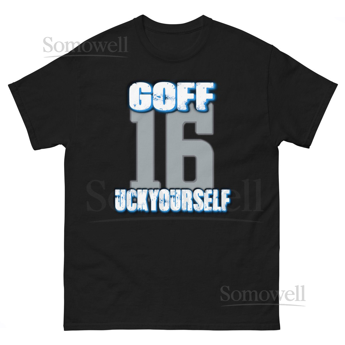 Unisex Jared Goff T-Shirt Funny Goff Tee Funny Detroit Fan Apparel Lions 16 Tee_683