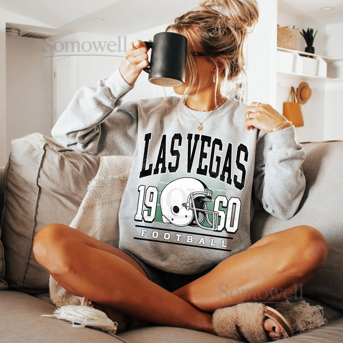 Las Vegas Football Vintage Style Las Vegas Football Crewneck Raiders Football Las Vegas Football Fan Gifts Unisex Crewneck Sweatshirt_64
