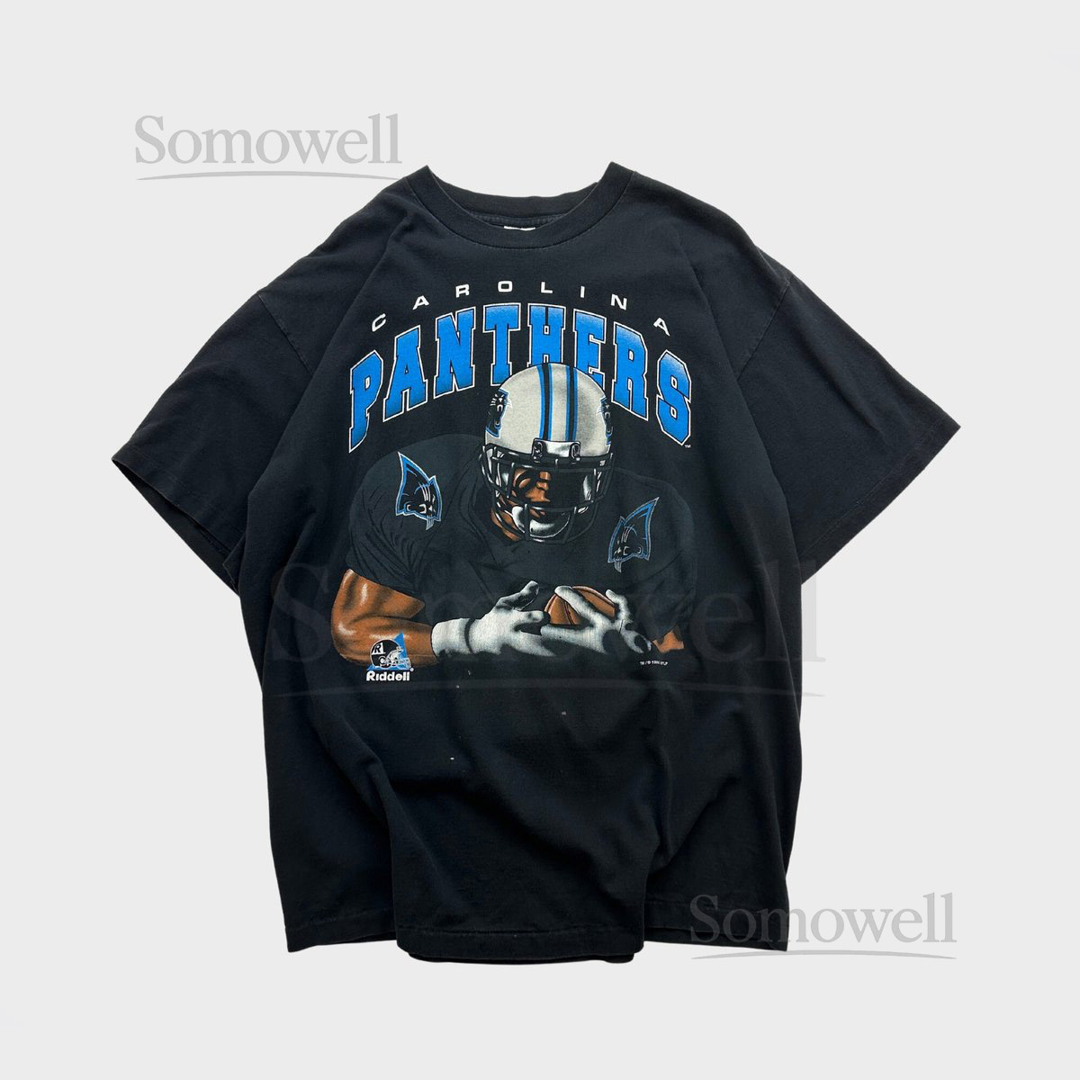 Vintage 90s Carolina Panthers NFL Riddell Graphic T-Shirt_928