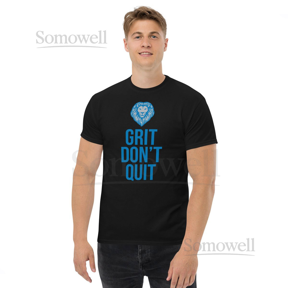 Men's Classic Tee - Detroit Lions Grit Don't Quit Apparel - Perfect Gift For Any Fan_590
