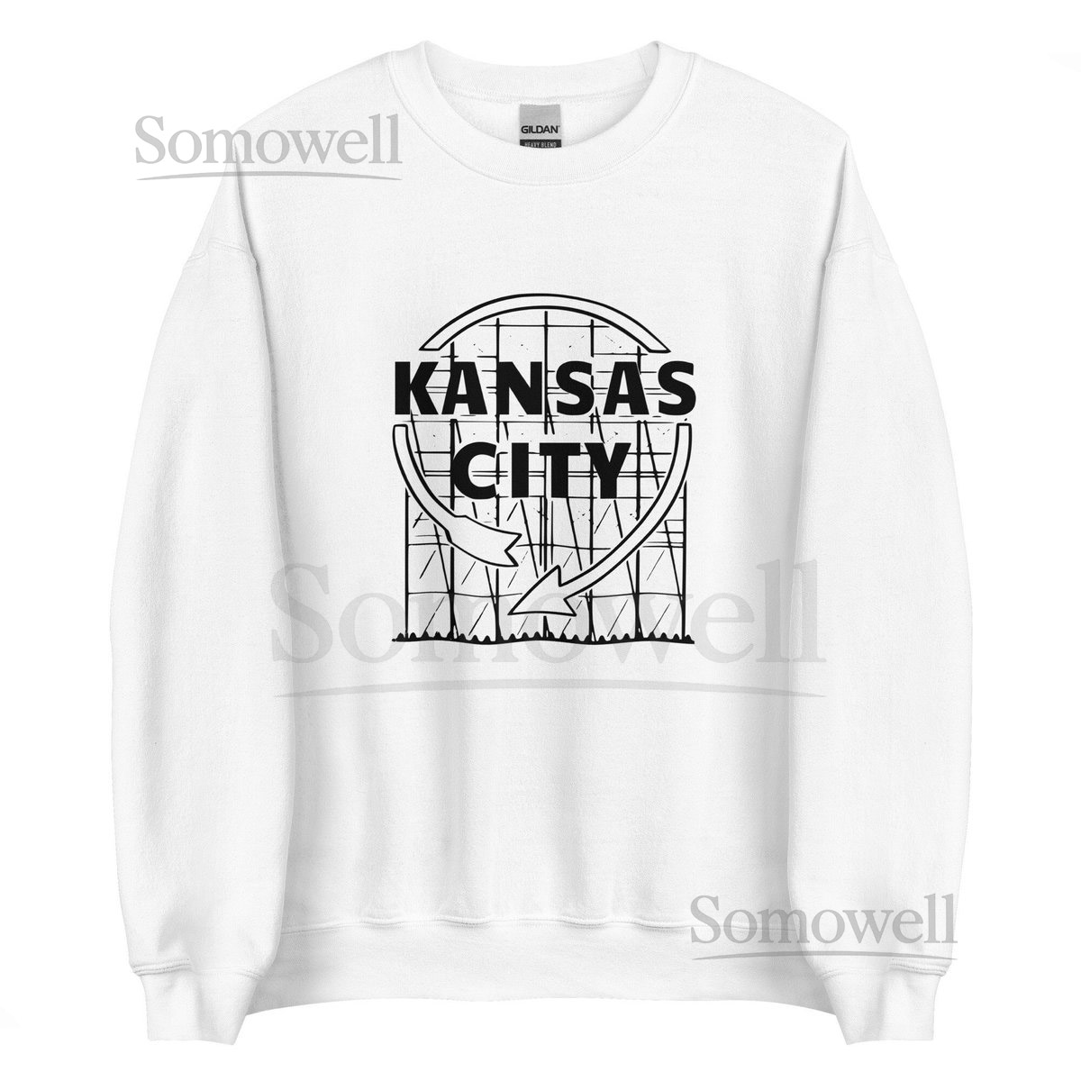 KC Icon Sweatshirt Unisex Kansas City Iconic Western Auto Sign T-Shirt Adult Unisex All Sizes Available Midwestern Americana_490