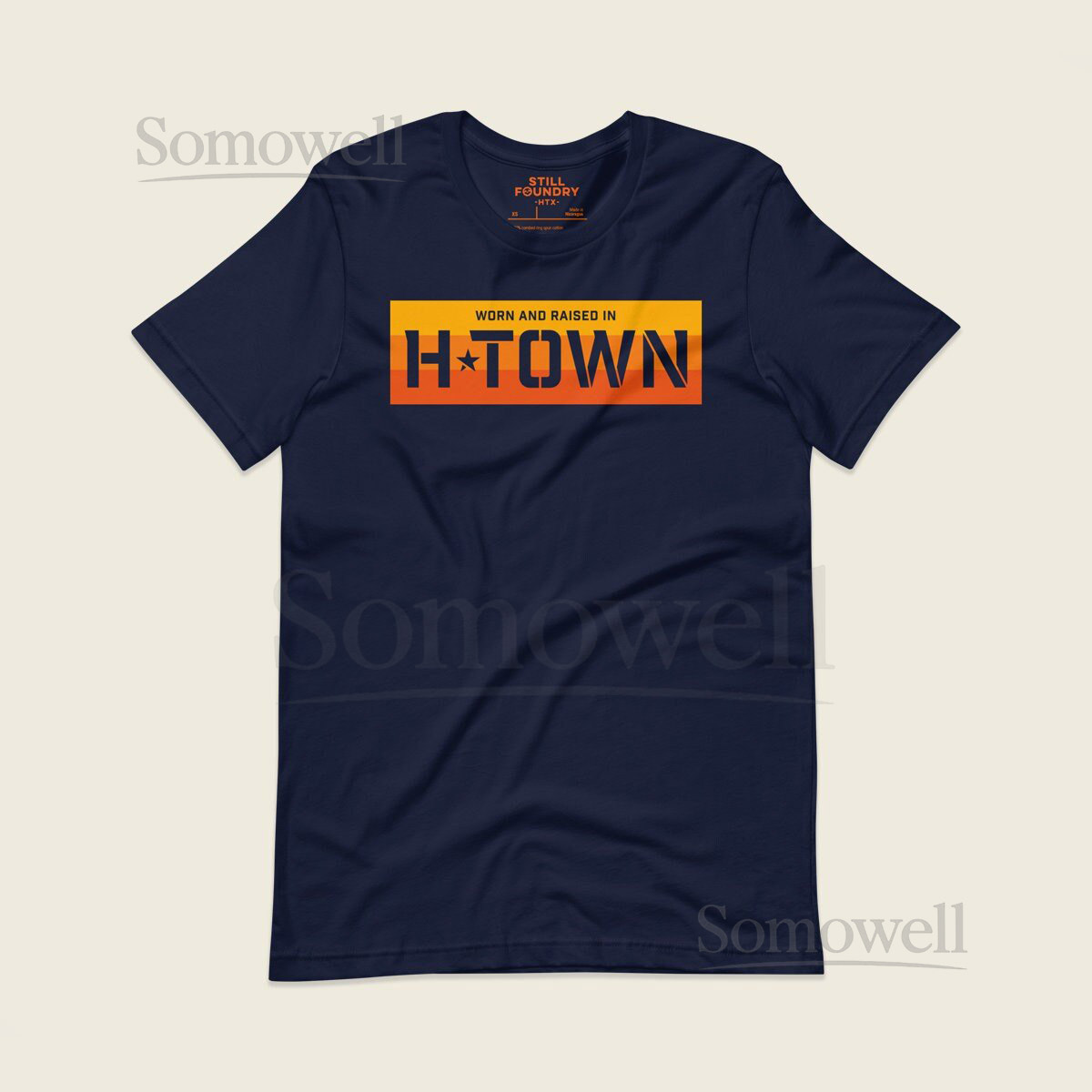 Worn and Raised in H-Town Men's T-Shirt Houston Graphic Tee Houston Shirt Houston Astros Shirt Houston Texas Houston _1051