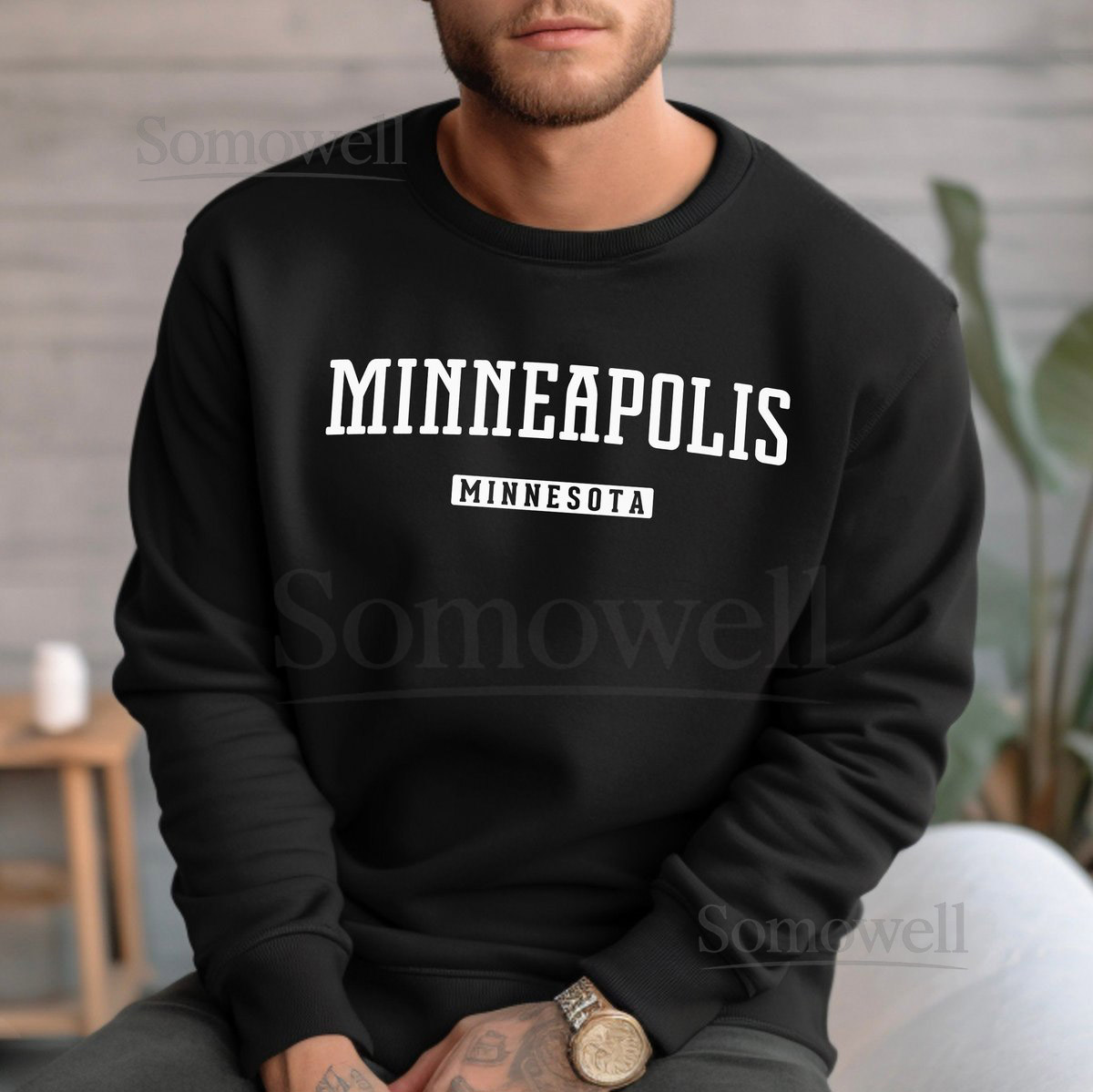 Minneapolis Sweatshirt Minneapolis Minnesota Crewneck Sweatshirt Twin Cities_584