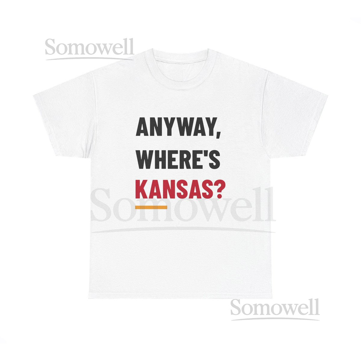 Taylor Swift Anyway Where's Kansas Chiefs Heavy Cotton Tee_757