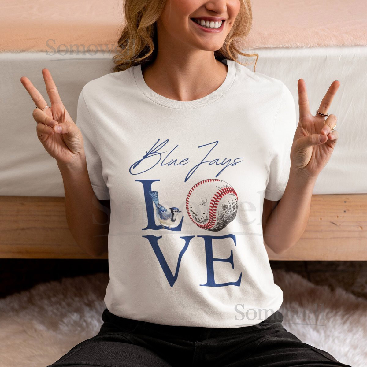 Blue Jay Love T-Shirt Toronto Baseball Tee Jays fan Gift_104