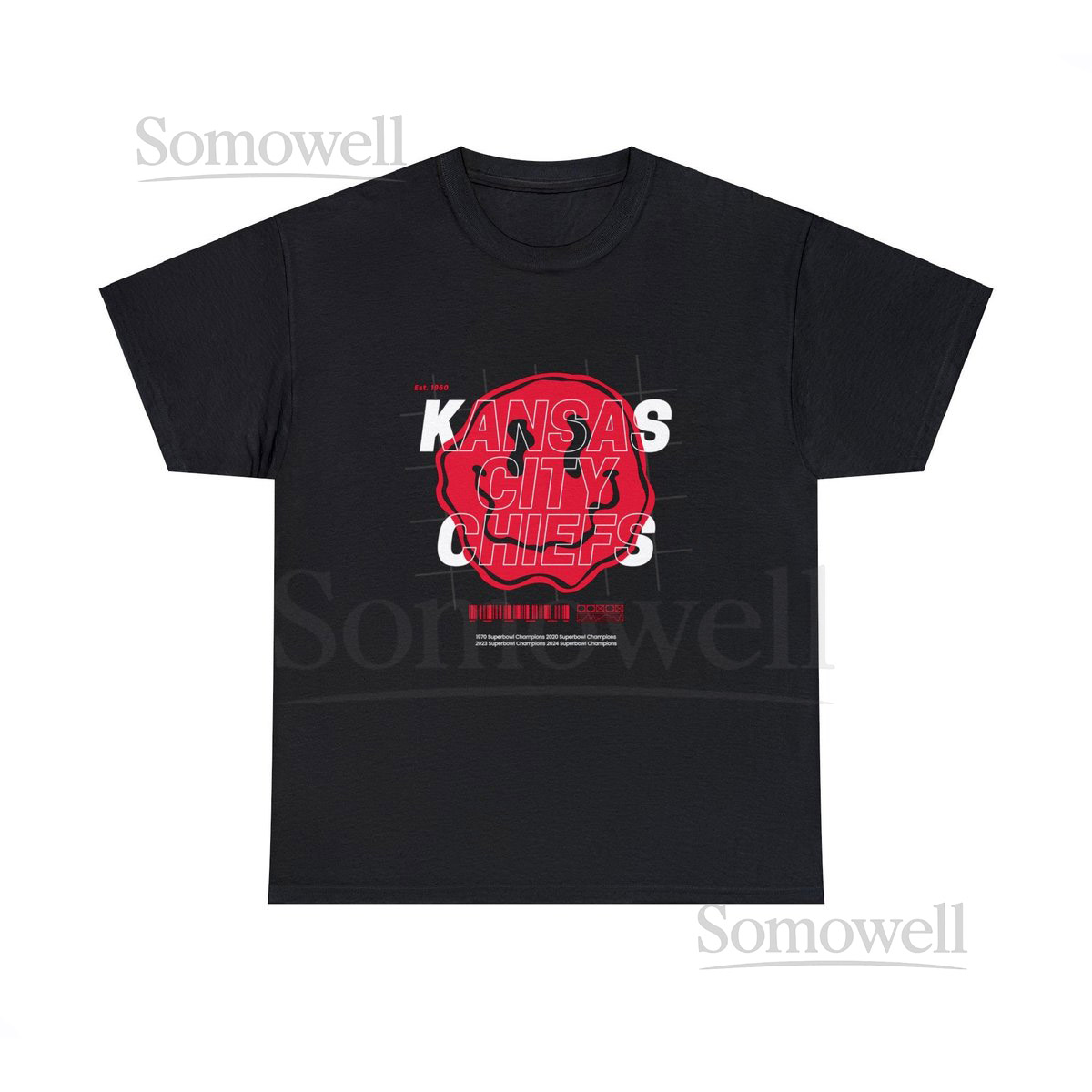 Kansas City Chiefs Smiley Face T-Shirt_295