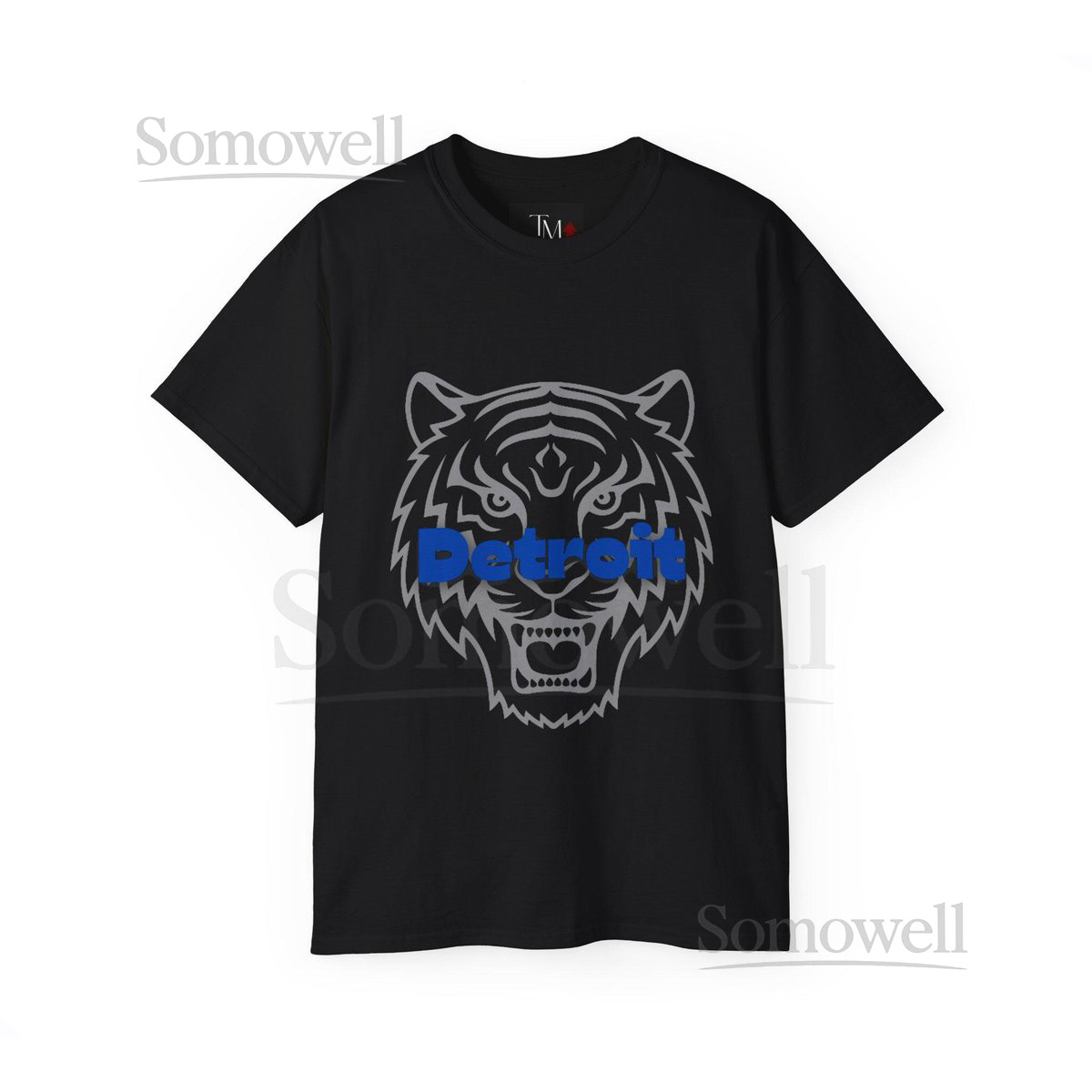 Detroit w Tiger Unisex Ultra Cotton Tee_272
