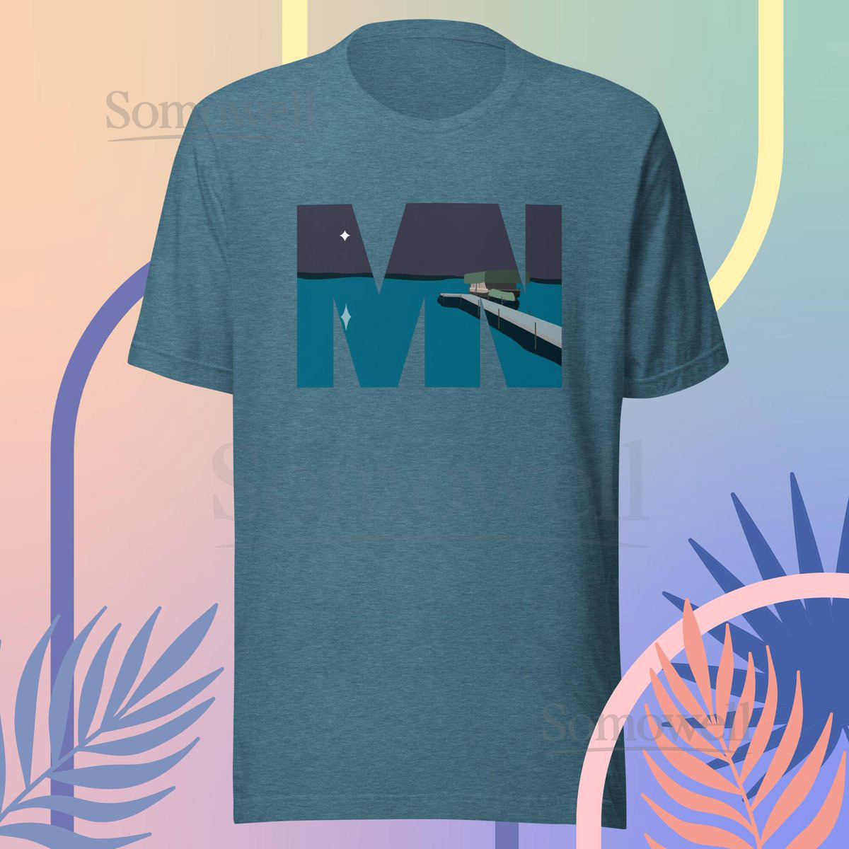 Minnesota MN North Star Lake T-Shirt_611