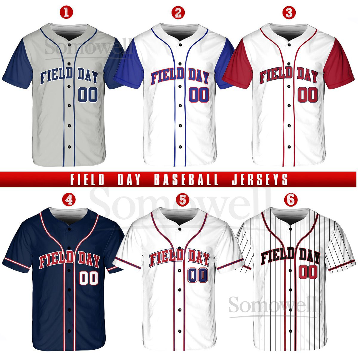 Personalized Field Day Baseball Jersey Custom Name Baseball Jersey Shirt Baseball Jersey Uniform For School Field Day Fun Day Oufit_098