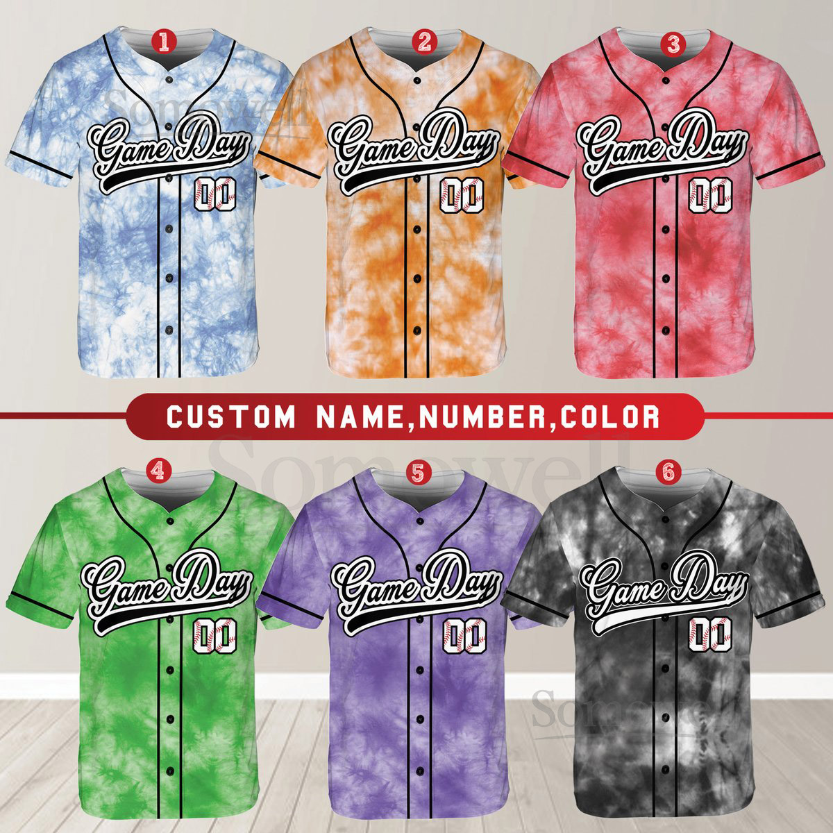 Personalized Game Day Baseball Jersey Custom Name Number Baseball Jersey Shirt Baseball Jersey Uniform For Baseball Fans Baseball Lovers_111
