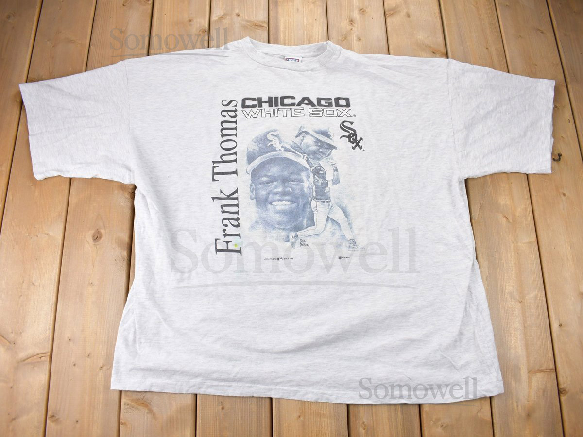 Vintage 1996 Frank Thomas Chicago White Sox MLB T-Shirt Made In USA Single Stitch Size 4XL_400