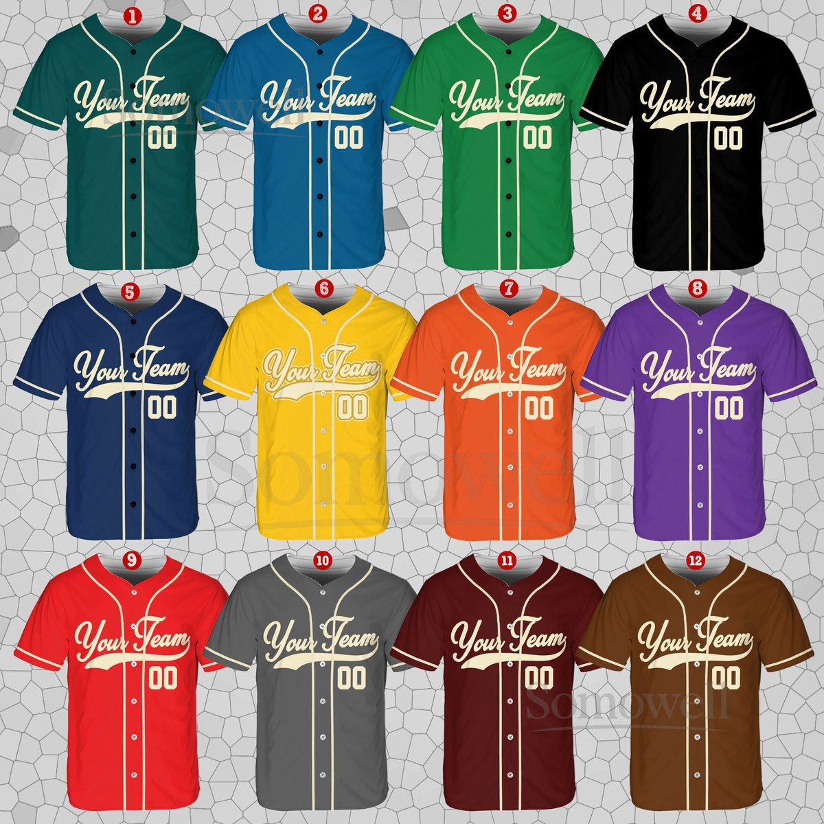 Personalized Team Name And Number Baseball Jersey Custom Baseball Jersey Shirt Baseball Jersey Uniform For Baseball Fans Baseball Lovers_470