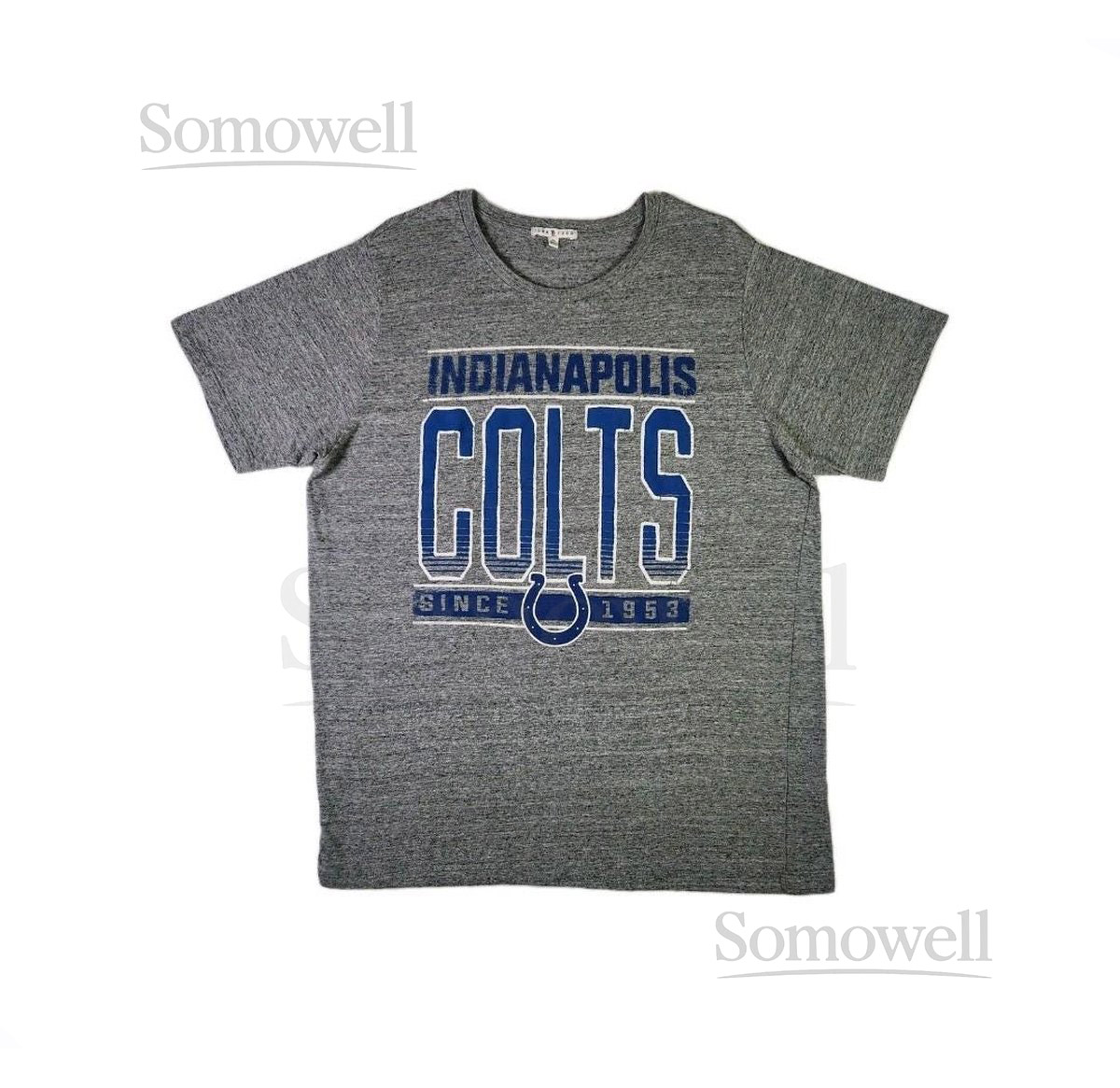 Indianapolis Colts NFL T-shirt XL Gray Junk Food Football Sportswear Crew _476