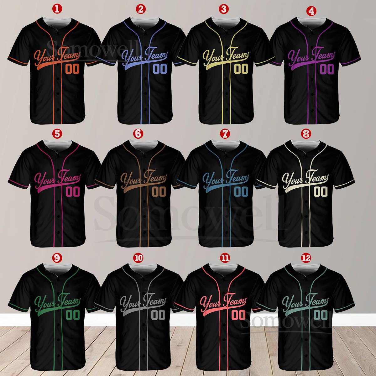 Personalized Team Name And Number Baseball Jersey Custom Baseball Jersey Shirt Baseball Jersey Uniform For Baseball Fans Baseball Lovers_475