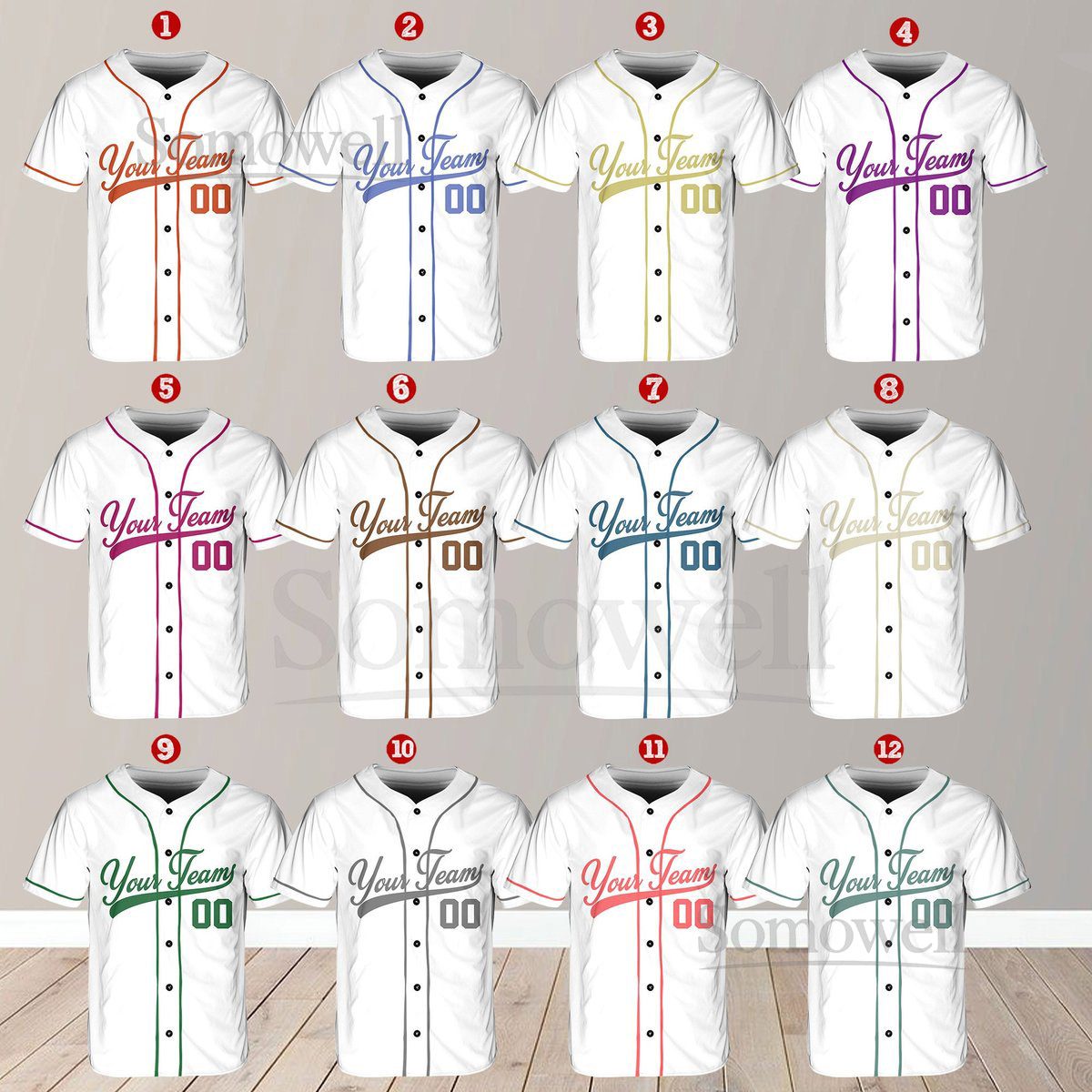 Personalized Team Name And Number Baseball Jersey Custom Baseball Jersey Shirt Baseball Jersey Uniform For Baseball Fans Baseball Lovers_476