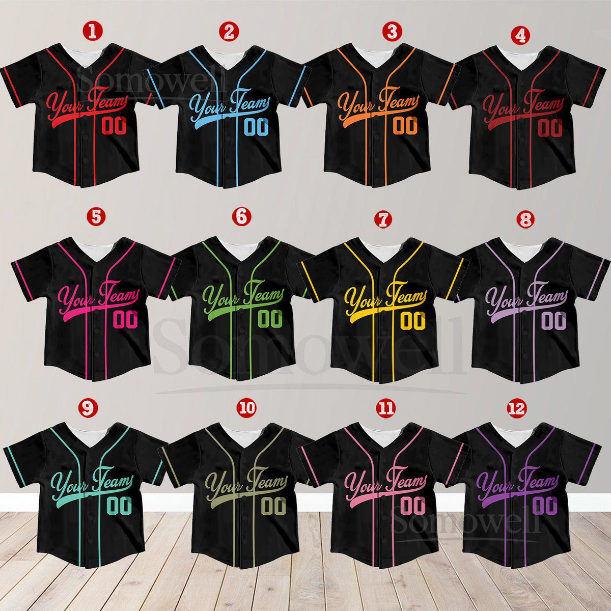 Personalized Team Name And Number Baseball Jersey Custom Baseball Jersey Shirt Baseball Jersey Uniform For Baseball Fans Baseball Lovers_494