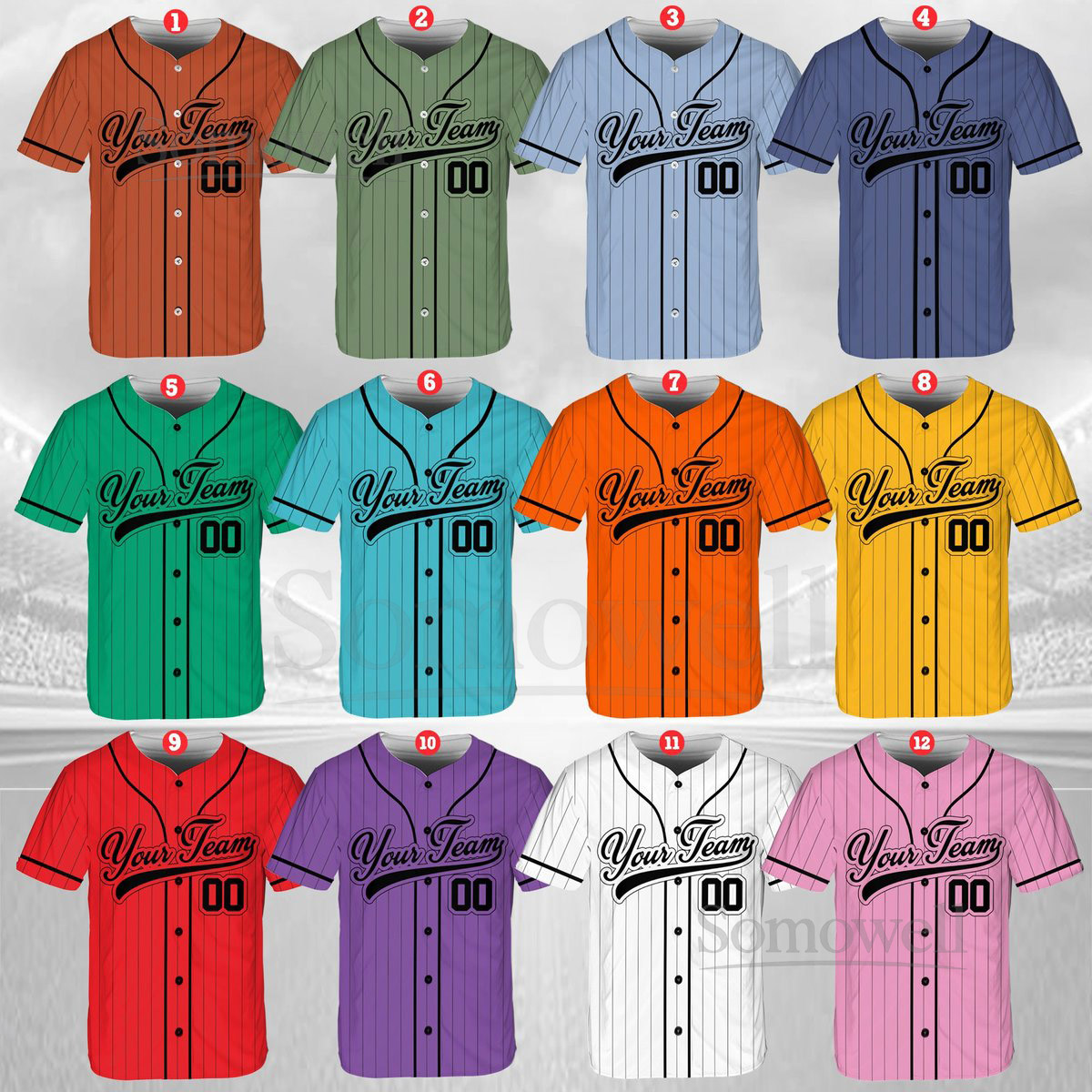 Personalized Team Name And Number Baseball Jersey Custom Baseball Jersey Shirt Baseball Jersey Uniform For Baseball Fans Baseball Lovers_495