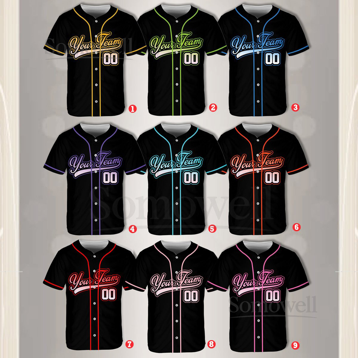 Personalized Team Name And Number Baseball Jersey Custom Baseball Jersey Shirt Baseball Jersey Uniform For Baseball Fans Baseball Lovers_498