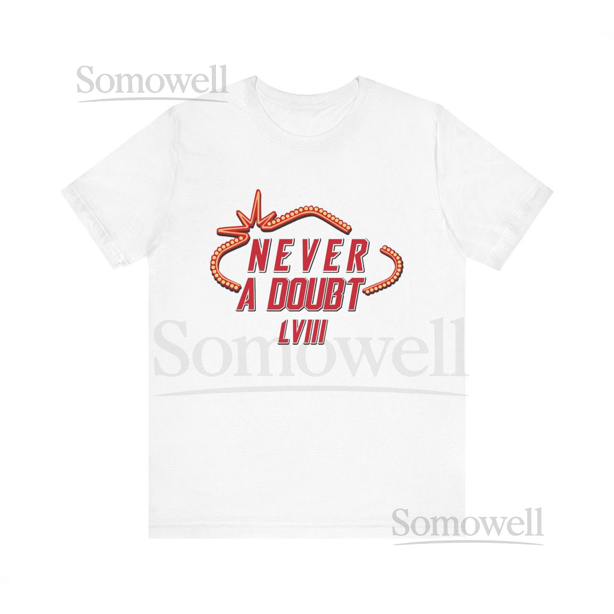 Never a Doubt SuperBowl Graphic Tee Kansas City Chiefs NFL Football_633