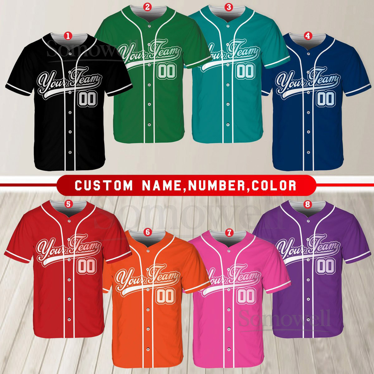 Personalized Team Name And Number Baseball Jersey Custom Baseball Jersey Shirt Baseball Jersey Uniform For Baseball Fans Baseball Lovers_499