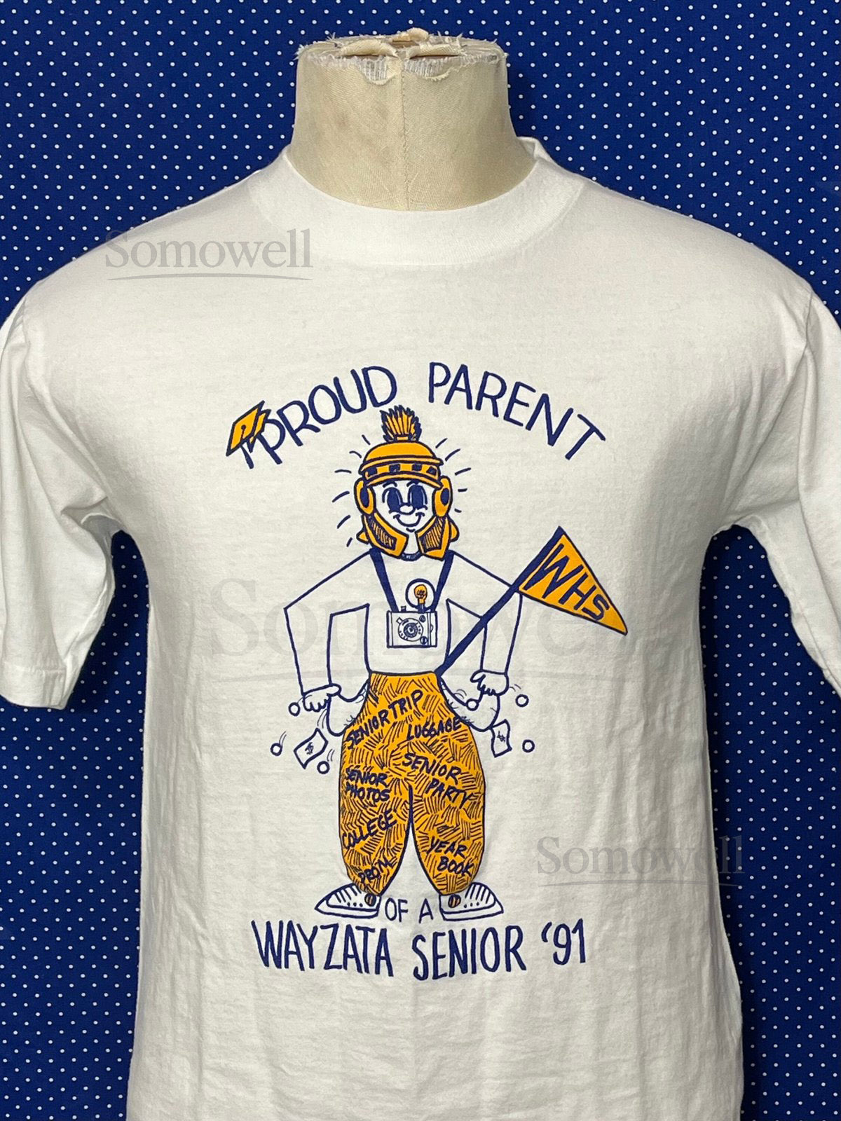 Vintage 1991 Proud Parent of a Wayzata Senior t-shirt medium_872