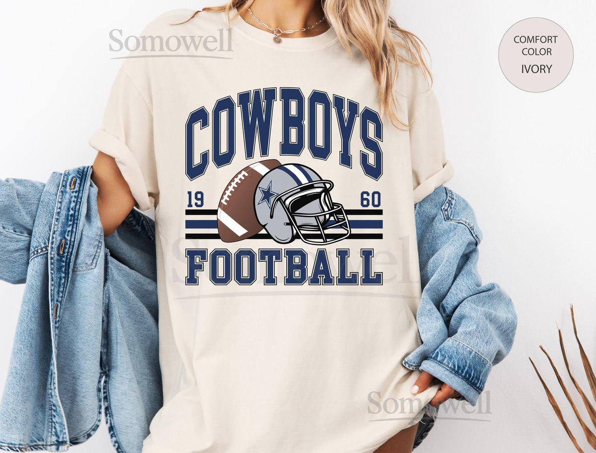 Vintage Cowboys Sweatshirt Retro Football Style Unisex S-XL_527