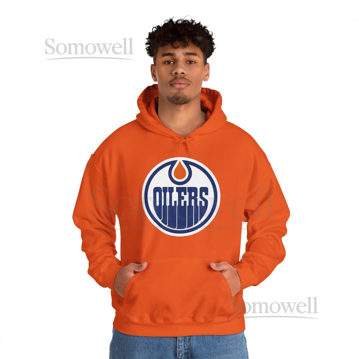 Edmonton Oilers Hockey Heavy Blend Hooded Sweatshirt_52