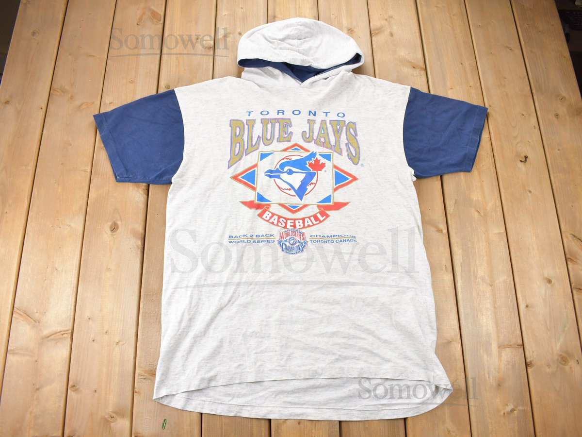Vintage 1994 Toronto Blue Jays MLB Back to Back World Champions Graphic T Shirt Single Stitch 90s Streetwear Fashion Vintage Toronto_995