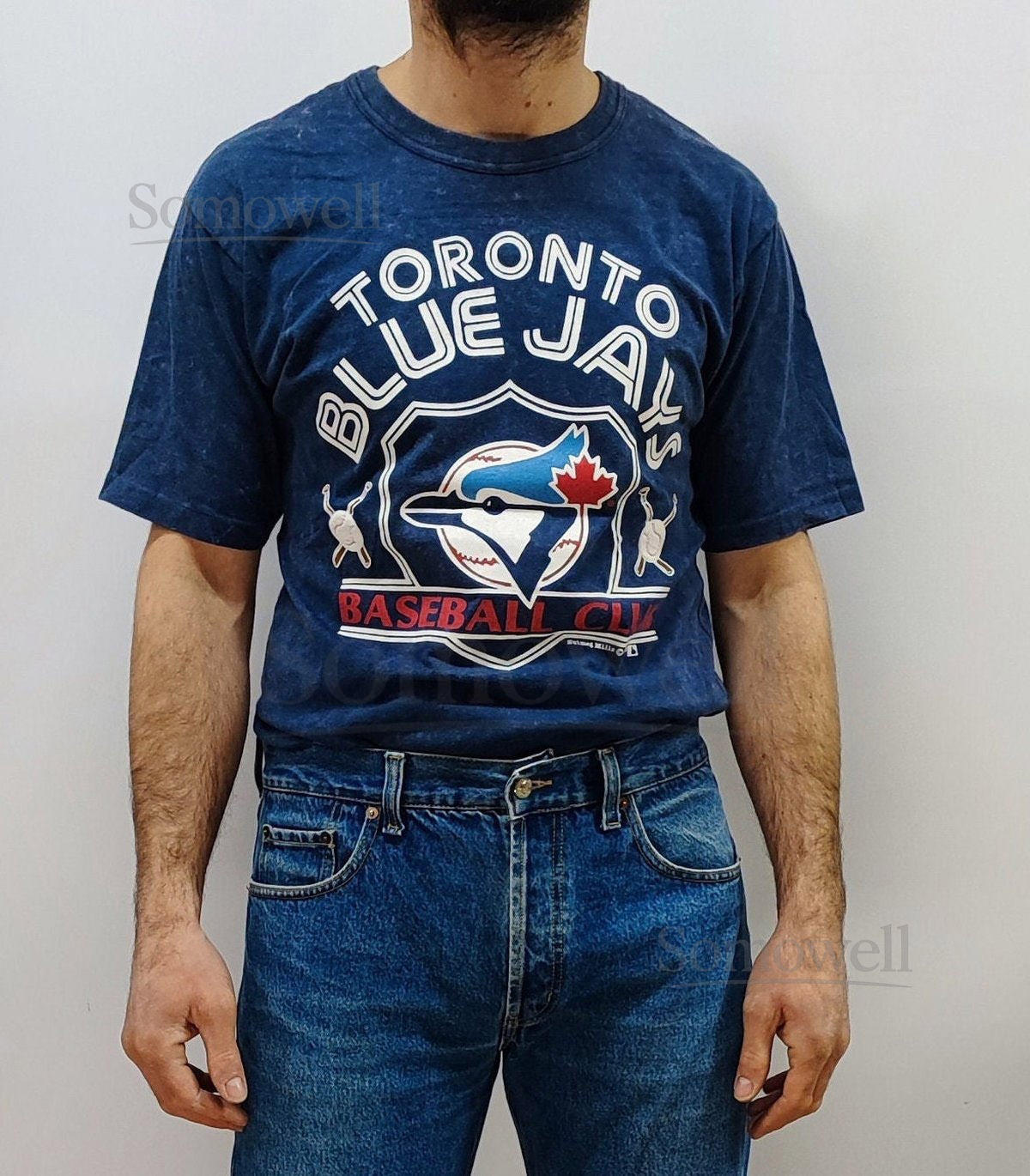 Original Toronto Blue Jays Baseball club t-shirt Made in Canada - Vintage 1988's NutmegMills t-shirt size XL - Official licensed t-shirt_725