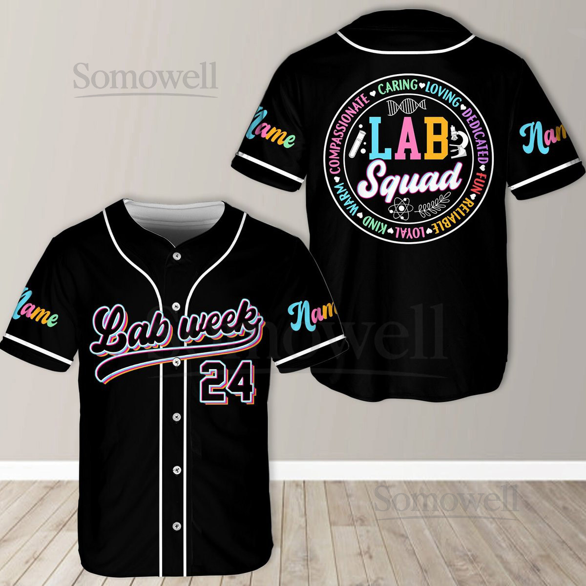 Personalized Lab Week Baseball Jersey Custom Name Lab Tech Baseball Jersey Laboratory Technician Jersey For Lab Tech Team Lab Squad2024_199