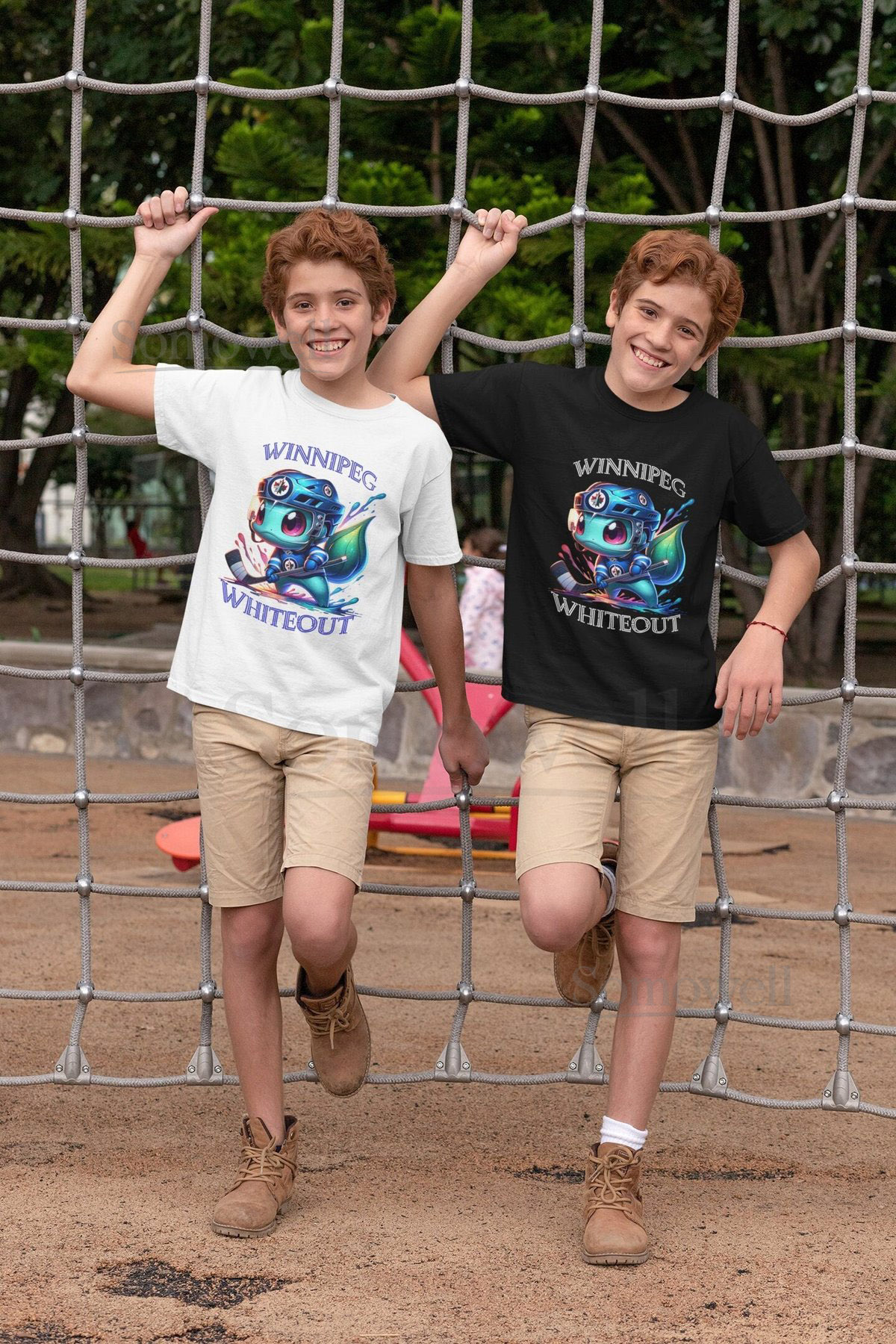 Youth Winnipeg Jets Squirtle Sax Whiteout TeeHockeyFans TeamSpirit SquirtleMeme JumbotronMagic GameDayGear NHLFashion SportsApparel_827