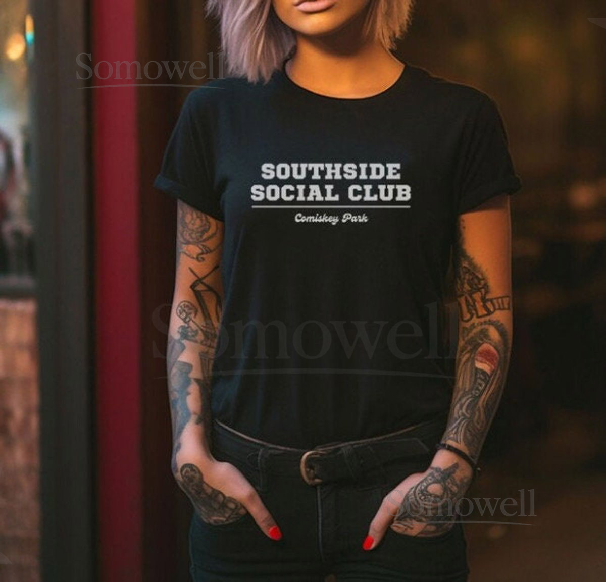 White Sox Comiskey tshirt short sleve White Sox baseball park tshirt Chicago Sox tshirt baseball White Sox gift for Chicago baseball fan_600