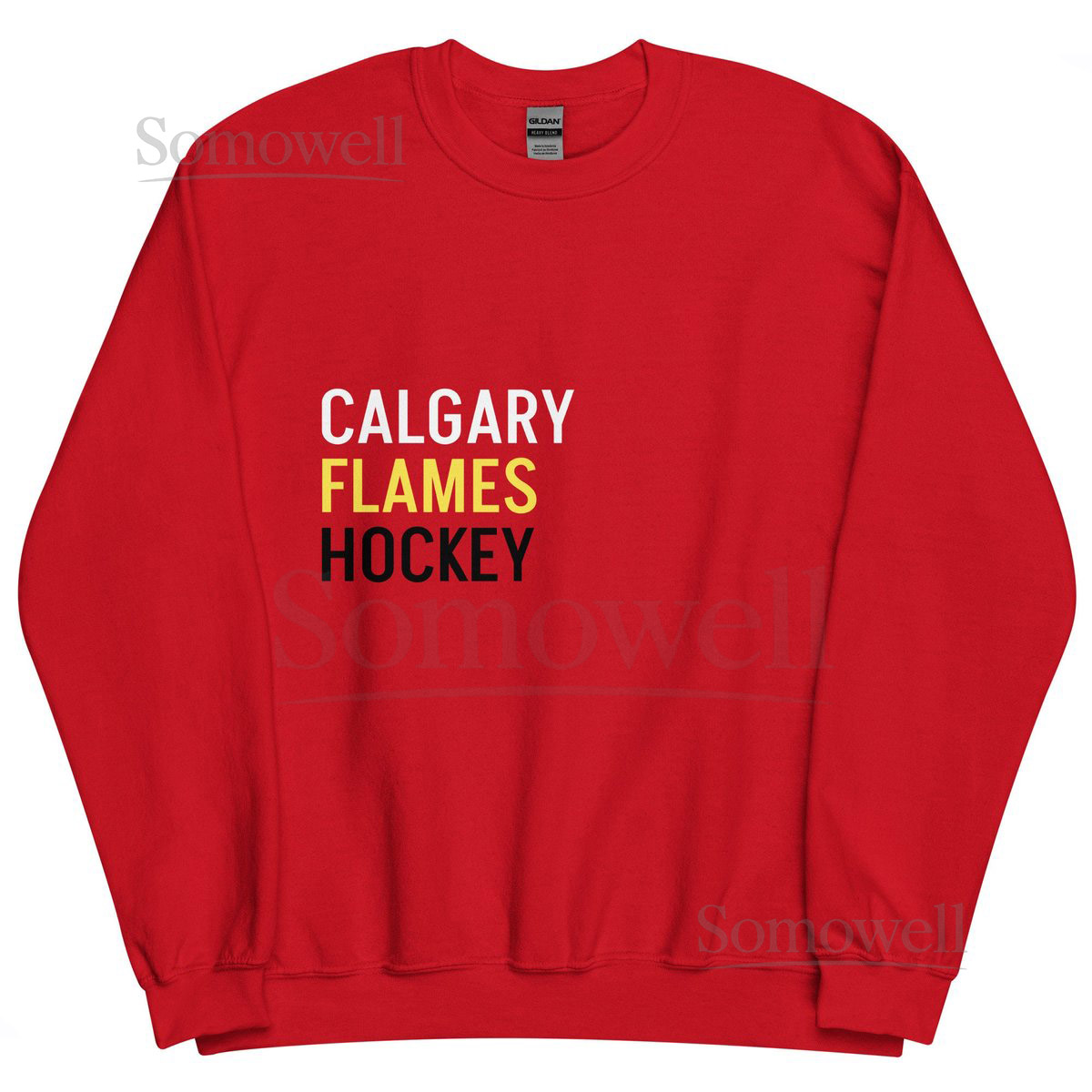 Printed FLAMES Crewneck Sweatshirt_94