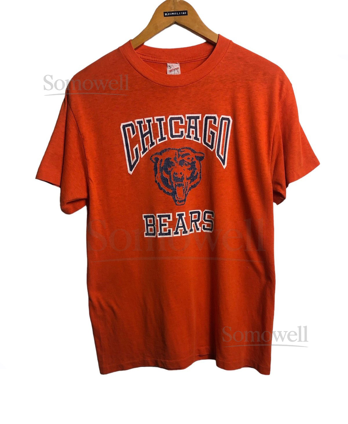 Vintage 80s Chicago Bears NFL Football T Shirt Large Size_909