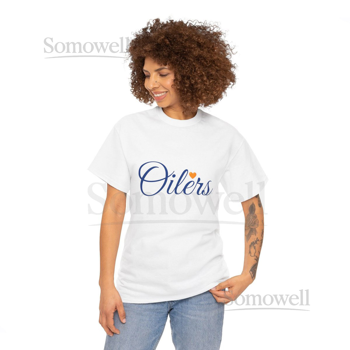 White Oilers T-Shirt Hockey Fan Tee_446