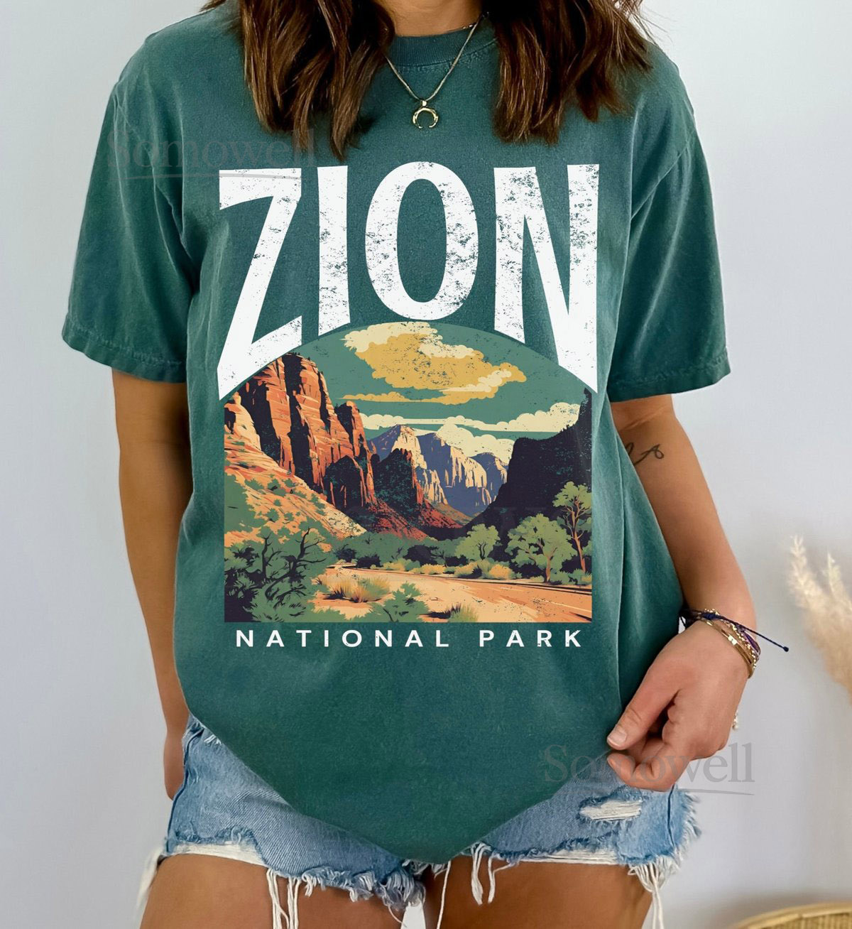Zion National Park Tee Shirt Utah Hiking Tshirt Gift_833