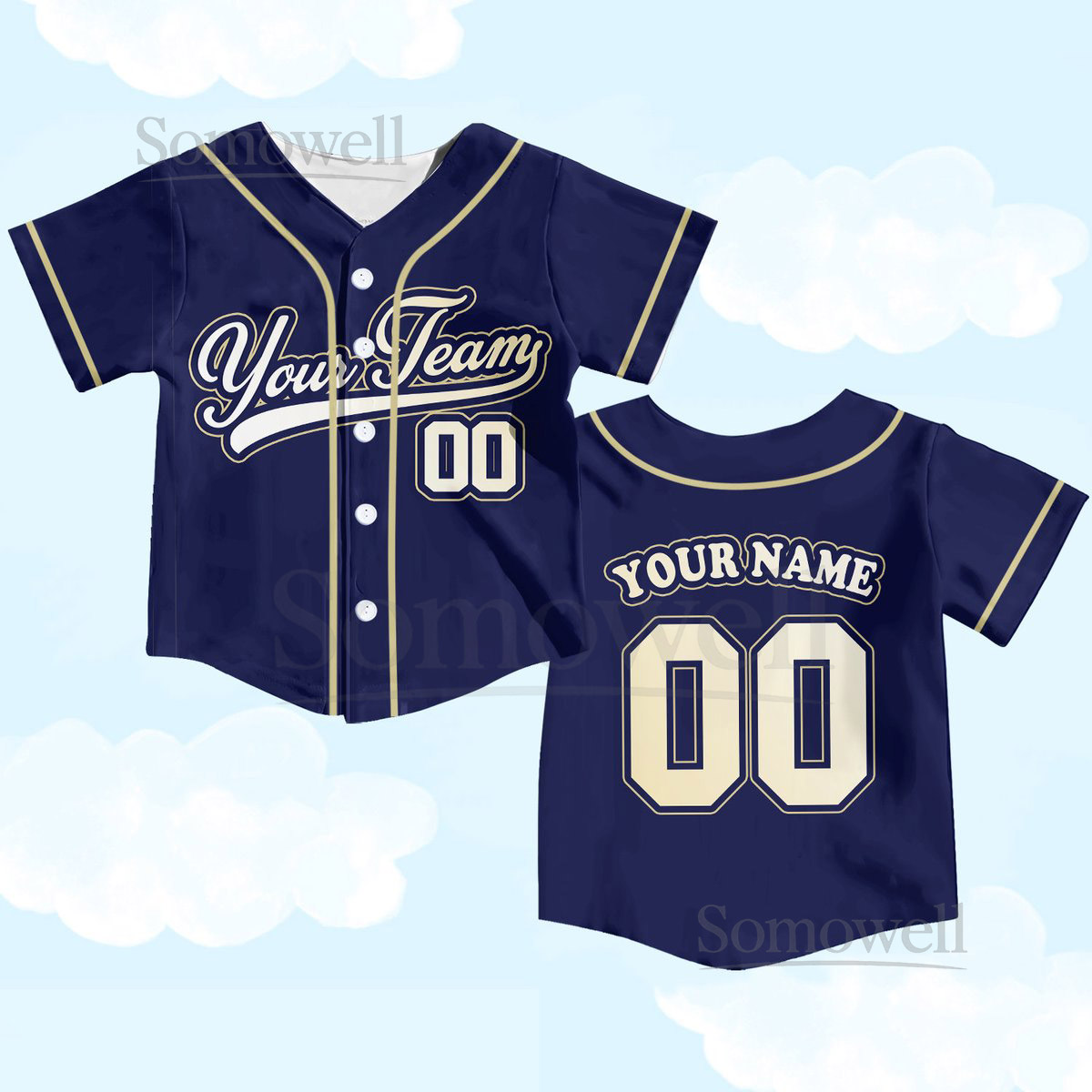 Personalized Team Name And Number Baseball Jersey Custom Youth Kid Baseball Jersey Baseball Jersey Uniform For Baseball Fans Lovers_631