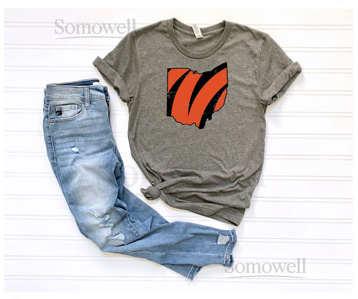 Cincinnati Football Distressed Tee_523