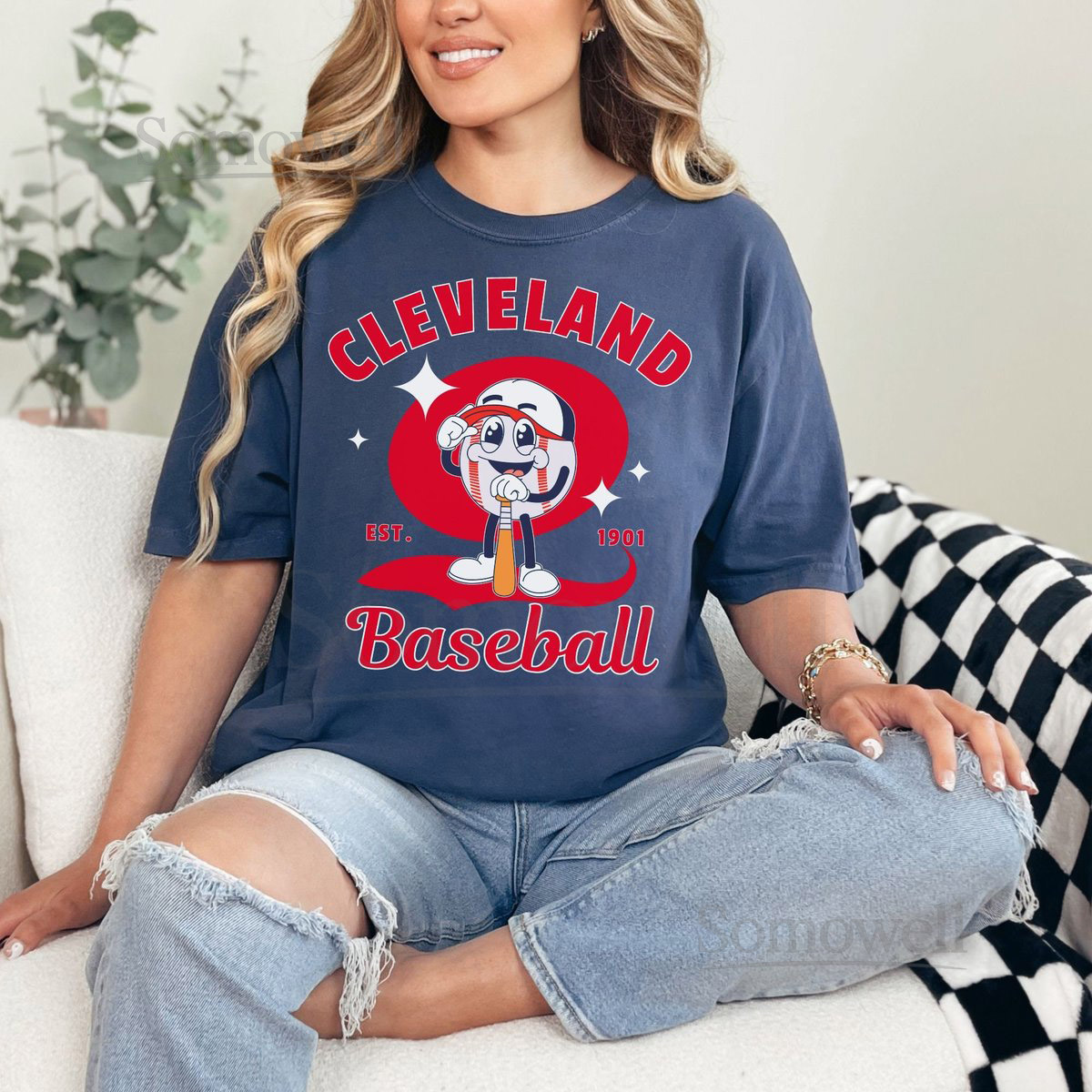 Cleveland Baseball Shirt Retro Cleveland Baseball Shirt for Cleveland Sports Fan_264