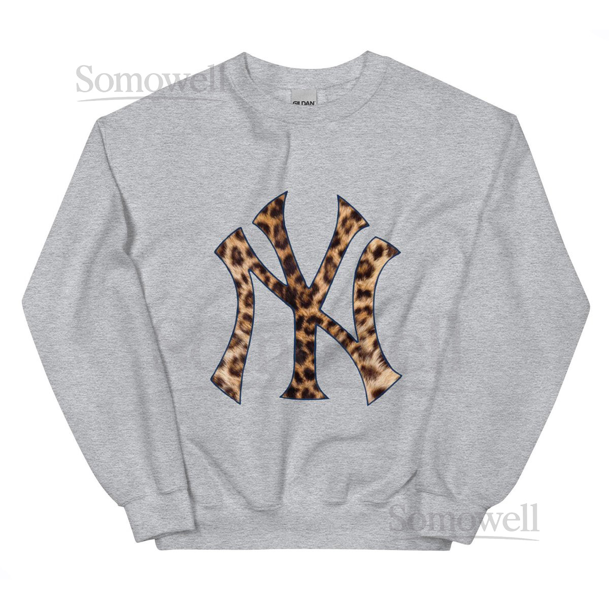 Leopard Print New York Yankees Sweatshirt_11