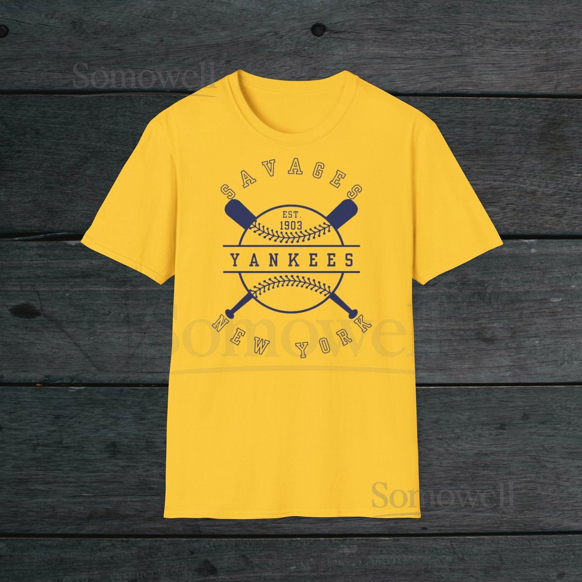 Yankees Savages New York T-Shirt Unisex Softstyle Cotton Tee_626