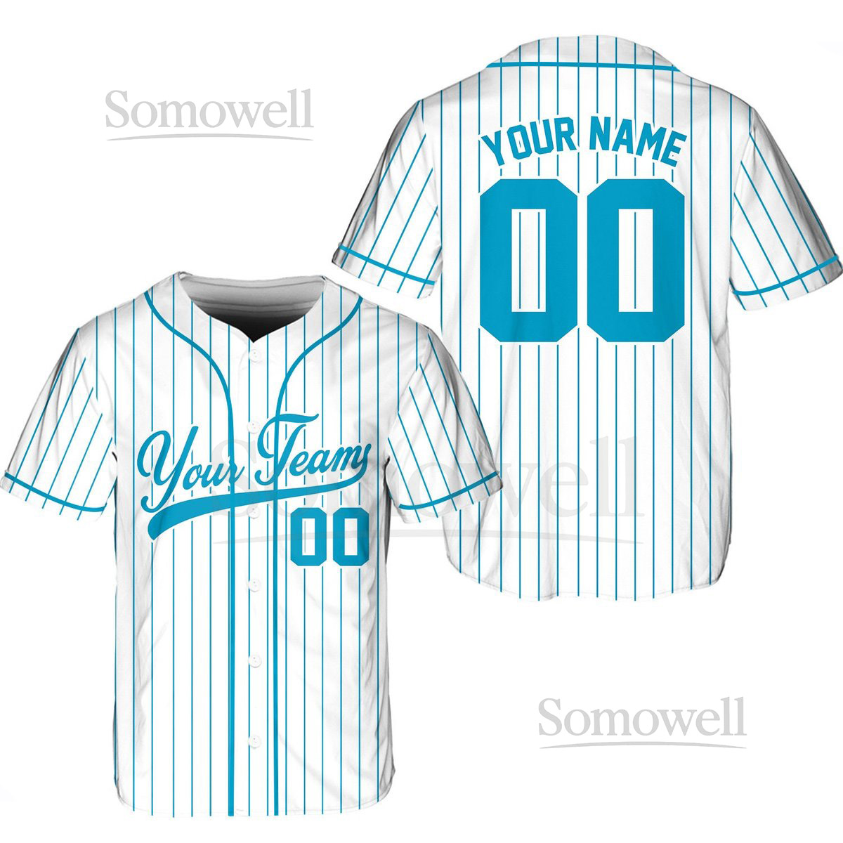 Personalized Team Name Number Baseball Jersey Custom Stripe Line Color Baseball Jersey Baseball Jersey For Baseball Fans Baseball Lovers_721
