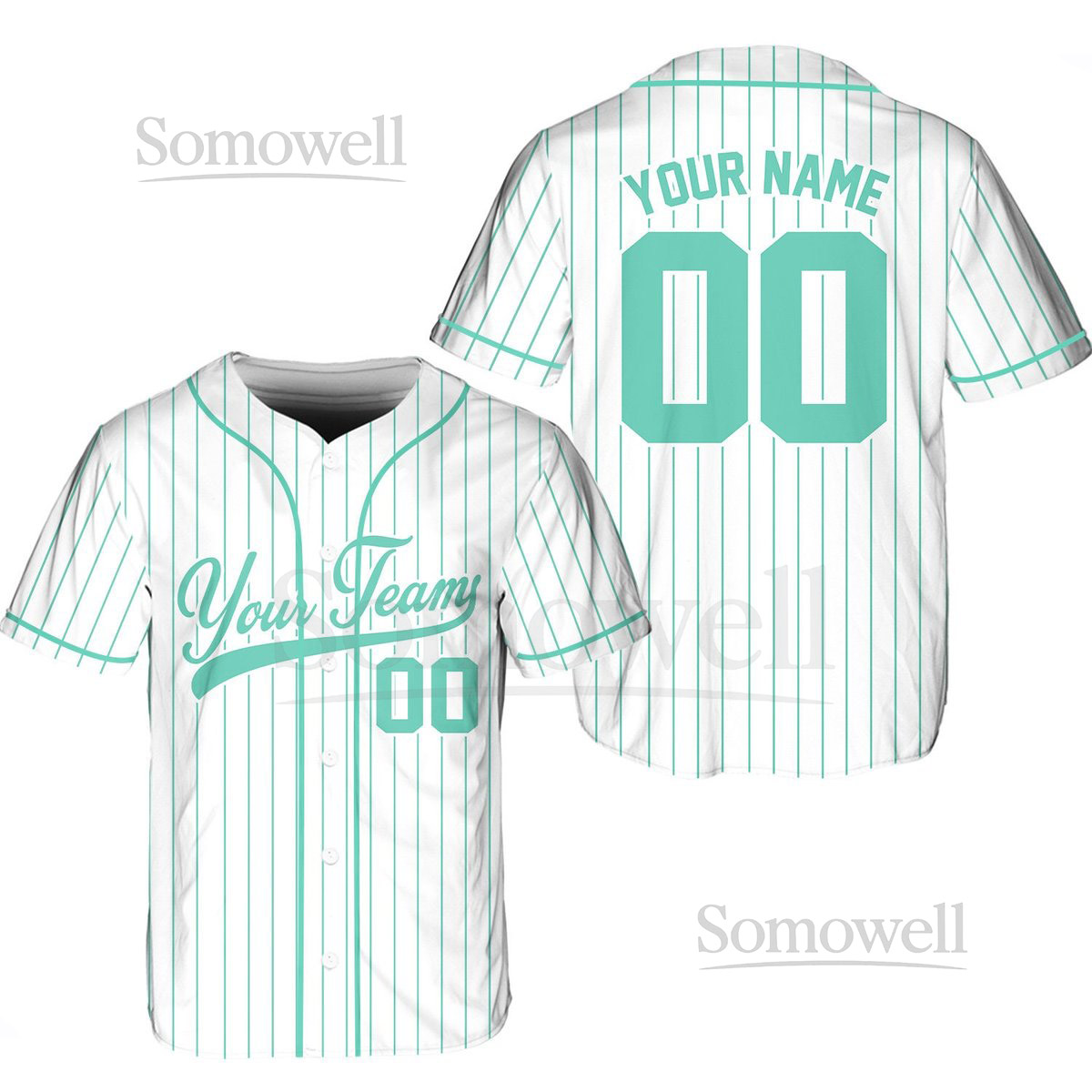 Personalized Team Name Number Baseball Jersey Custom Stripe Line Color Baseball Jersey Baseball Jersey For Baseball Fans Baseball Lovers_724