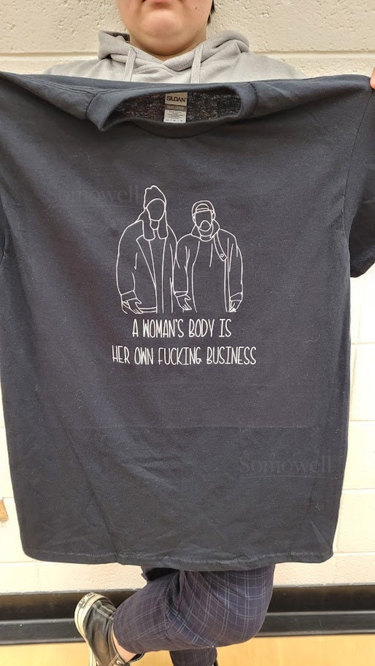 A Woman's Body Is Her Own Business Jay Silent Bob T-shirt_27